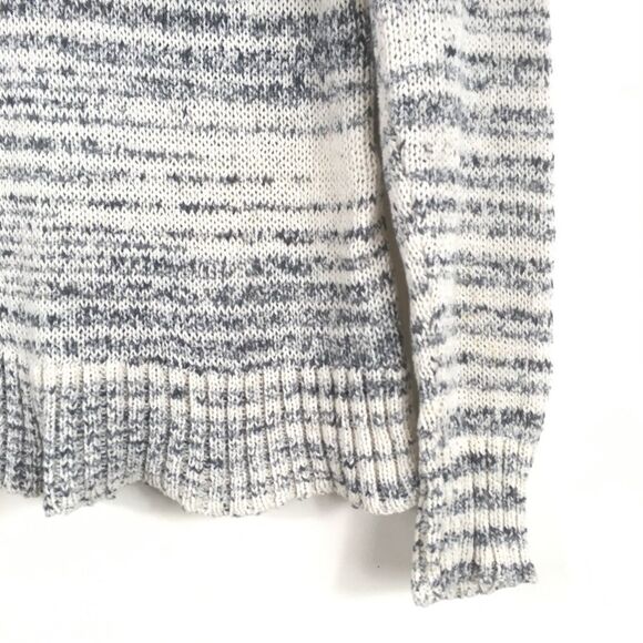 EILEEN Fisher Marled Cotton Knit Slub Sweater - Picture 4 of 8